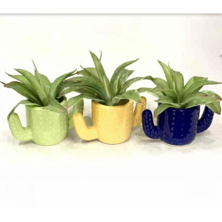 Set Of 3 Hulk Ceramic Pot